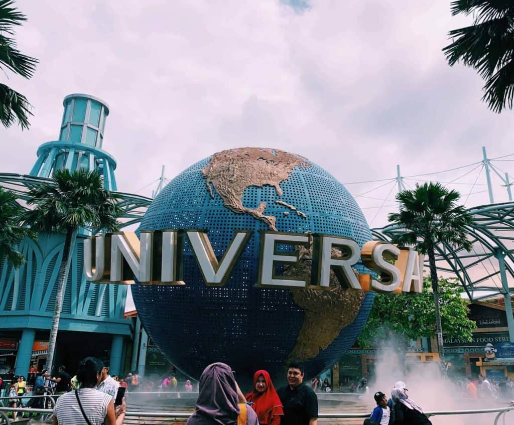 singapore itinerary 5 days - the iconic symbol of Universal Studio in Singapore