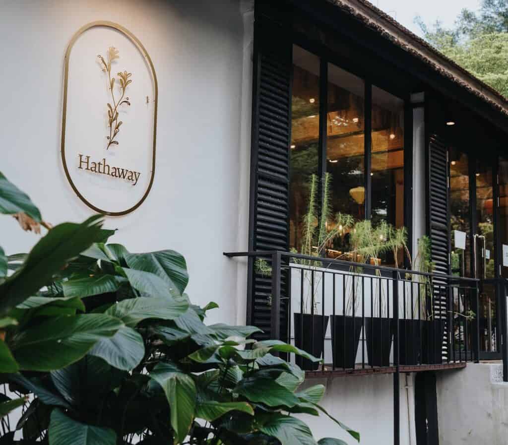 dog-friendly restaurants in singapore - the exterior of Hathaway 
