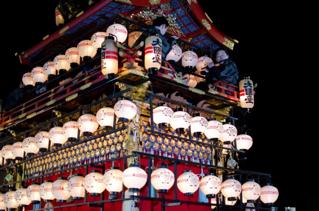 Takayama Festival - the large float during the Takayama Festival procession