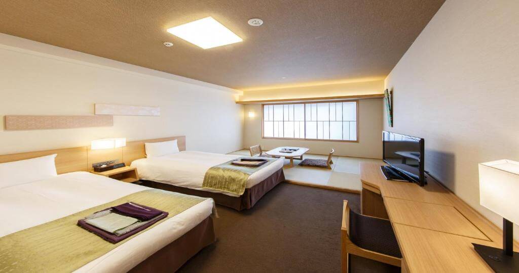 ryokan-with-private-onsen-in-kyoto- Japanese-style room at Hatoya-Zuihokaku-Hotel