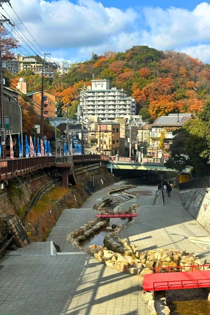 japan 3 week travel route - arima onsen town during autumn