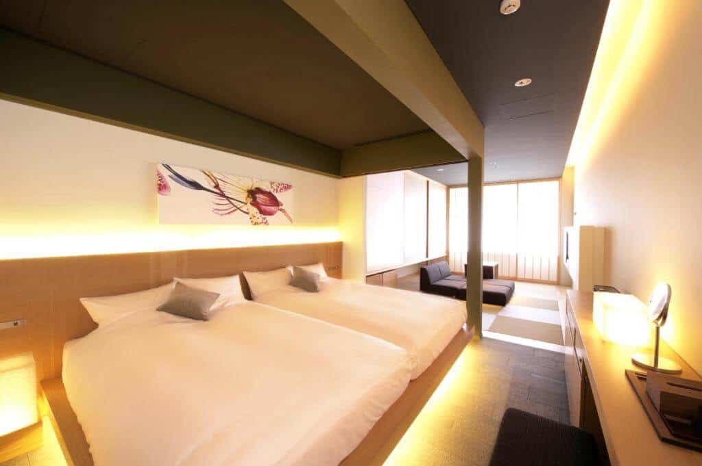 best hotels in kyoto - one of the rooms of hotel kanra kyoto 