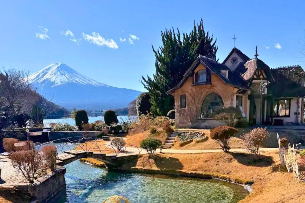 where to stay at mount fuji - oishi park at kawaguchiko